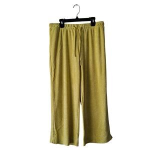 NWT Andie The Ibo Pants Beach Lounge Terry Cover-Up Yellow Women's Size Small